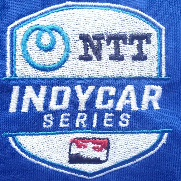 Chip Ganassi Racing Polo Shirt Womens Medium Blue Adidas NTT DATA Indycar Series - Picture 3 of 16
